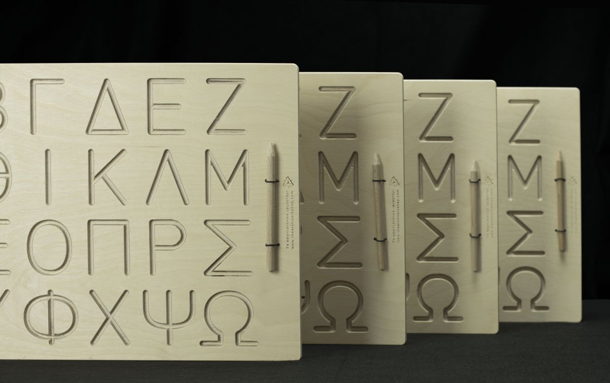 Alphabet tracing board