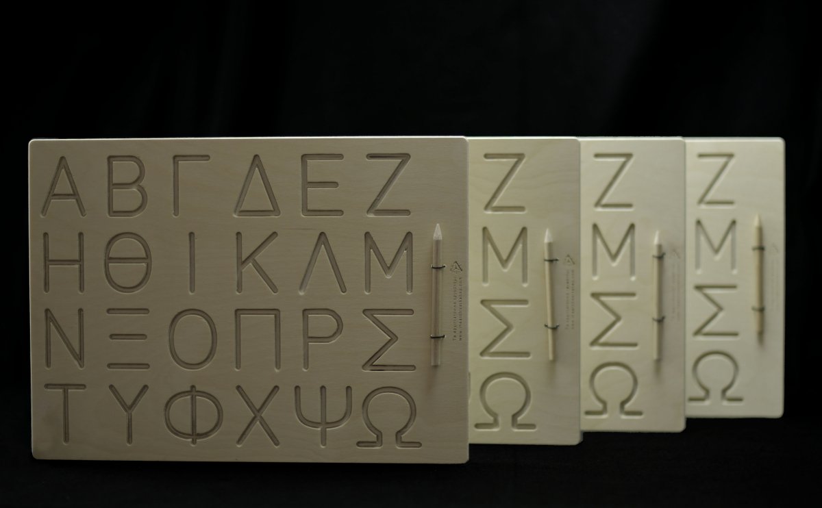 Alphabet tracing board